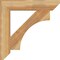 Ekena Millwork Westlake Slat Rough Sawn Bracket, Western Red Cedar, 4"W x 24"D x 24"H BKT04X24X24WTL06RWR - alternate 2